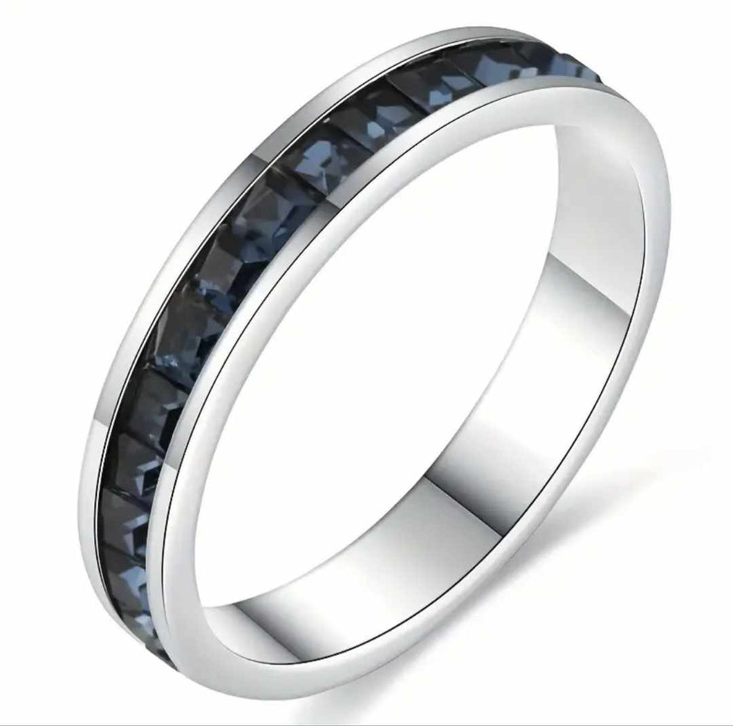 Dark Blue Stackable Ring