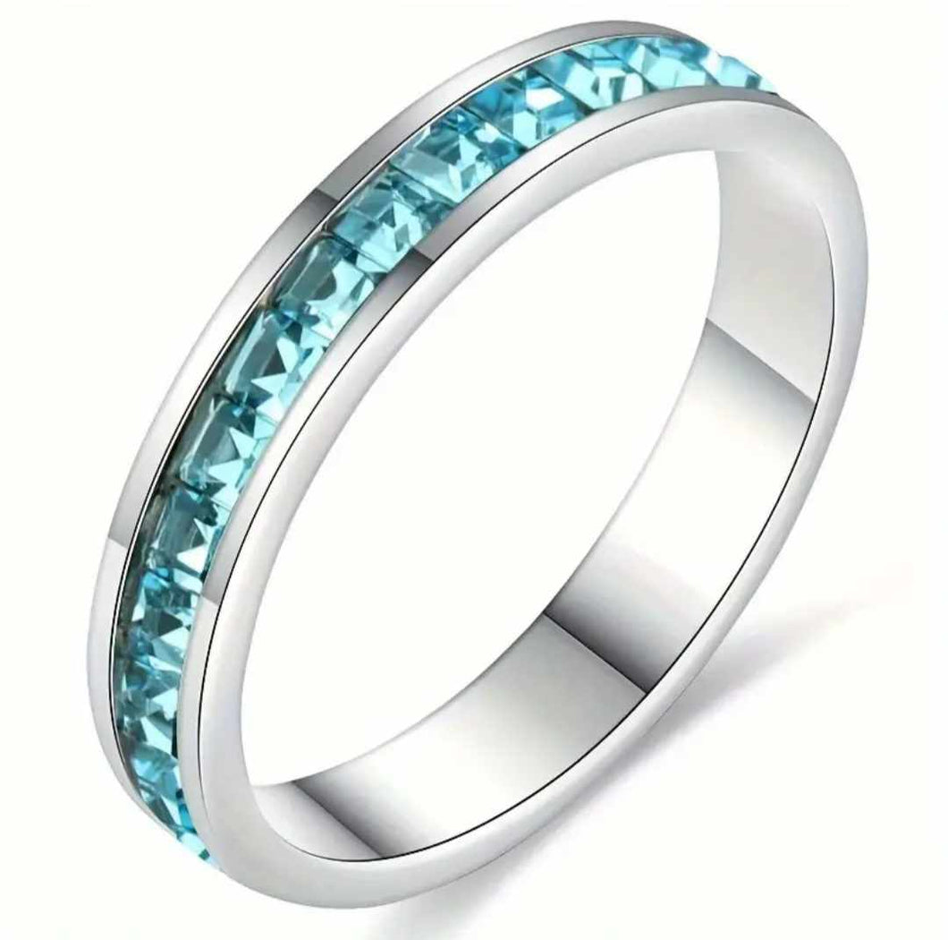 Light Blue Stackable Ring